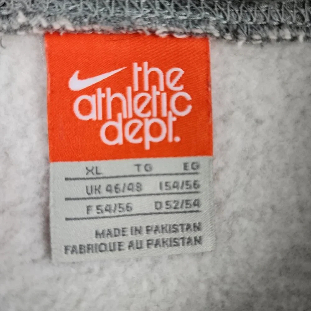 Nike Hoodie Mens XL Gray Vintage Fleece Swoosh Pullover 341572-063 - Picture 6 of 7